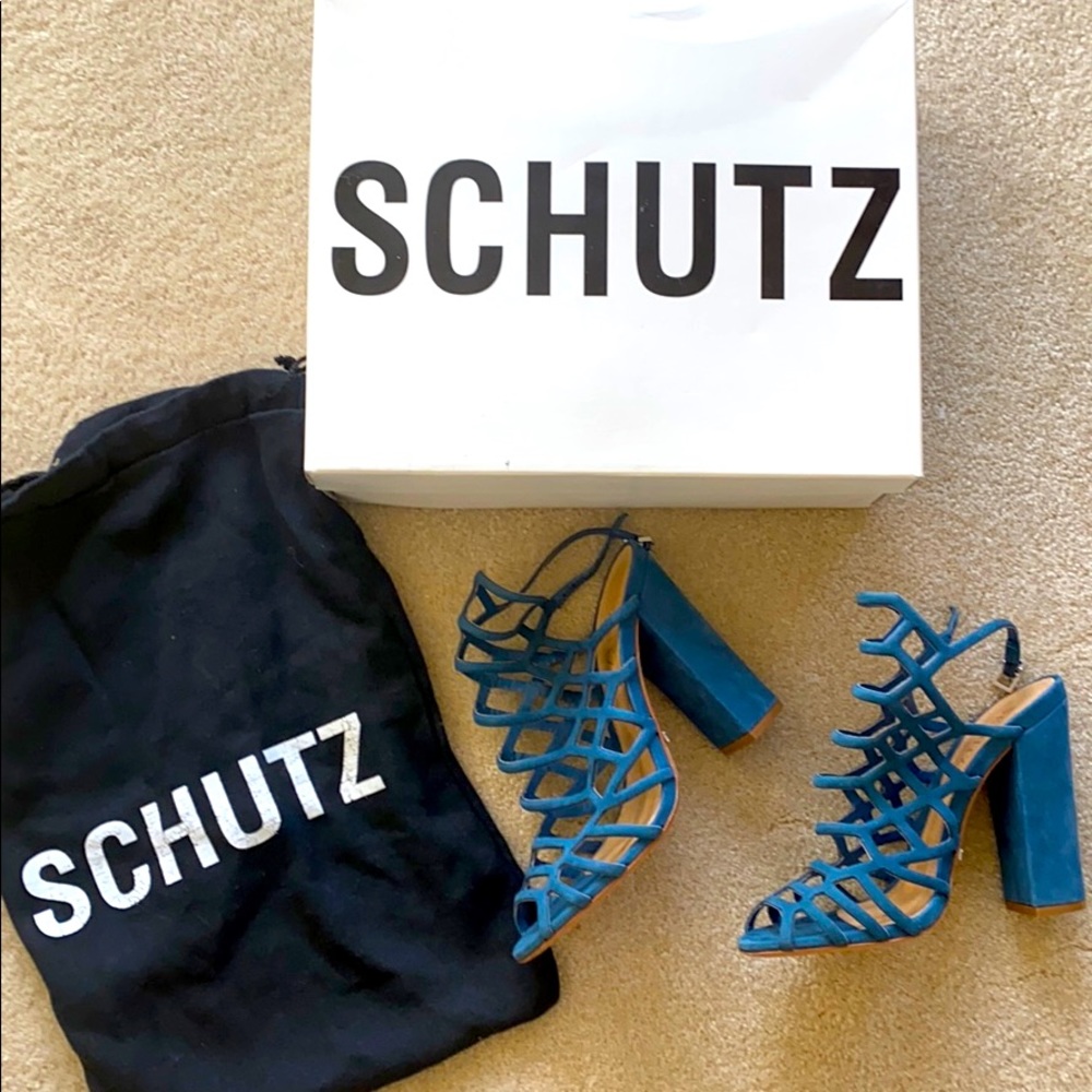 Schutz Blue Sandals